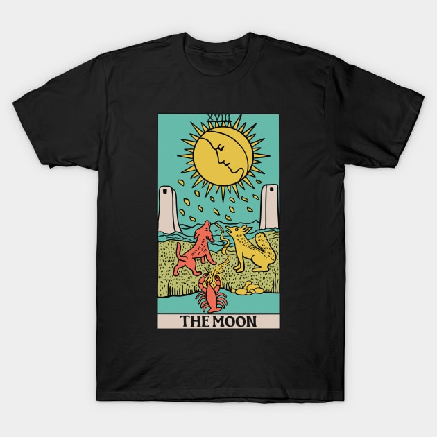 The Moon Tarot Card - Witchy Magic T-Shirt by isstgeschichte